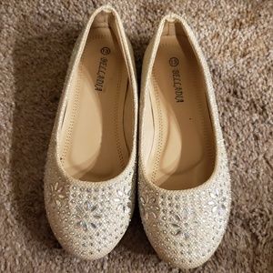 Girls Diamond slip on shoes